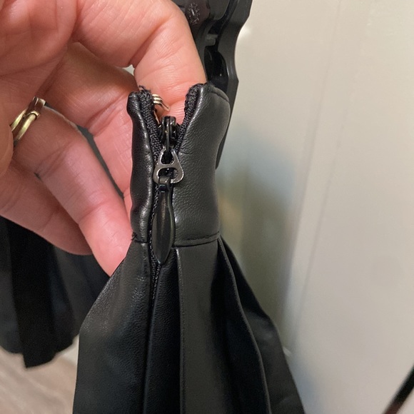 Leather pleated mini - Picture 3 of 3